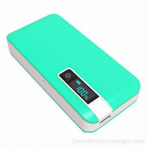 1,2000mAh Power Bank with LCD Display, It Shows Temperature and Power Indication
